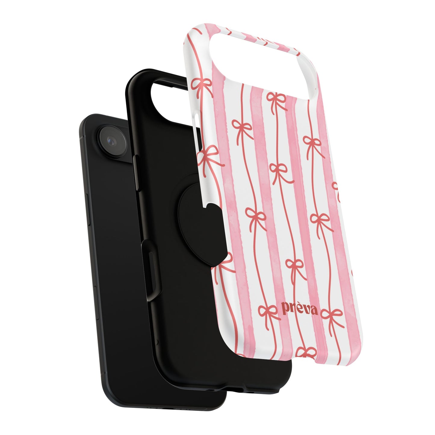 Pink Bow Chain Phone Case