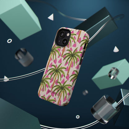 Phone Case — Pink Palm Tree Impact-Resistant Protector