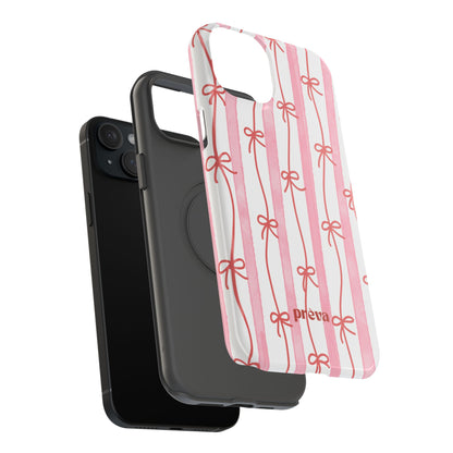 Pink Bow Chain Phone Case