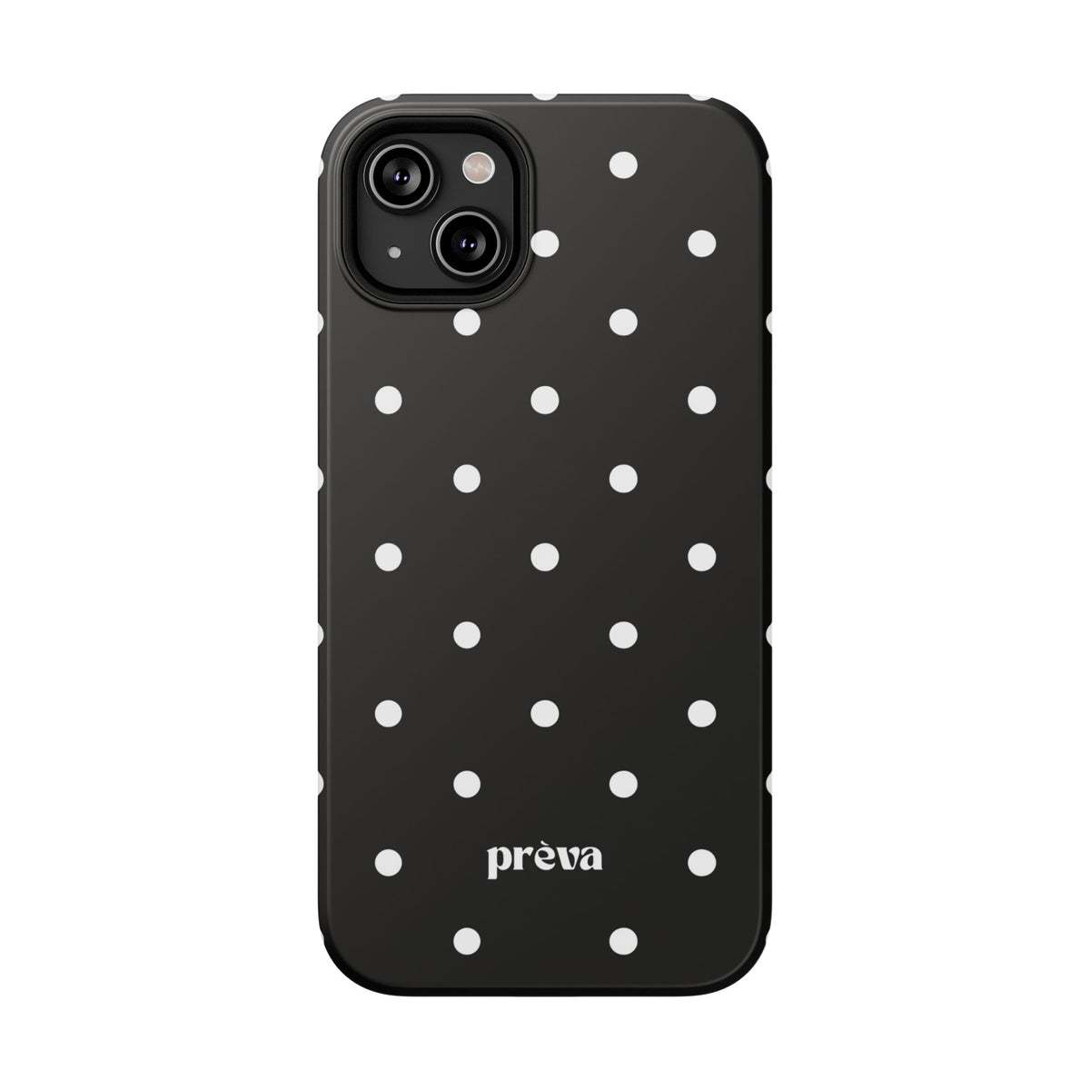 Black with White Polka Dots Phone Case