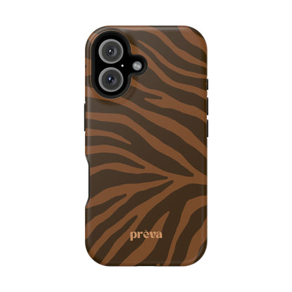 Brown Tiger Stripe Phone Case