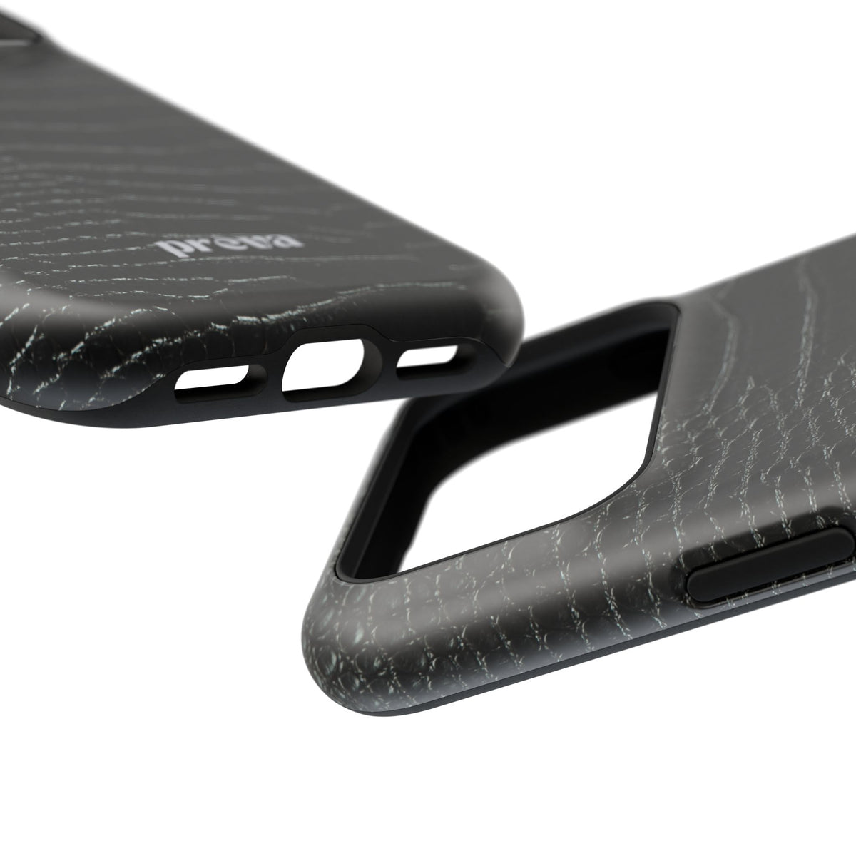 Black Croc Phone Case