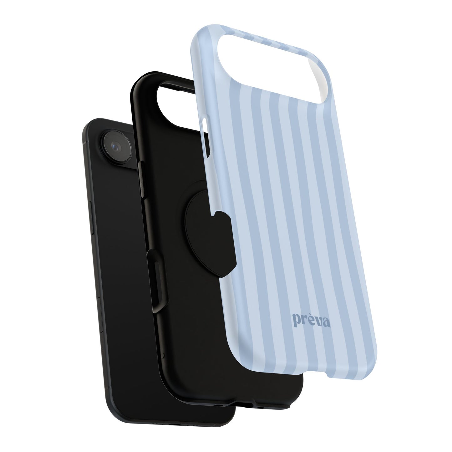 Pastel Blue Stripes Phone Case