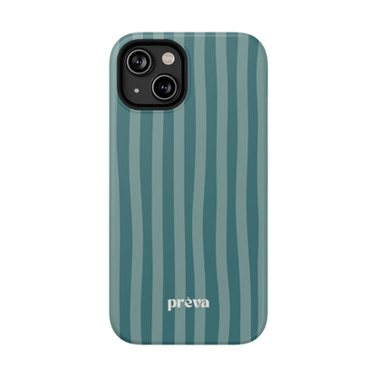 Striped Teal Phone Case