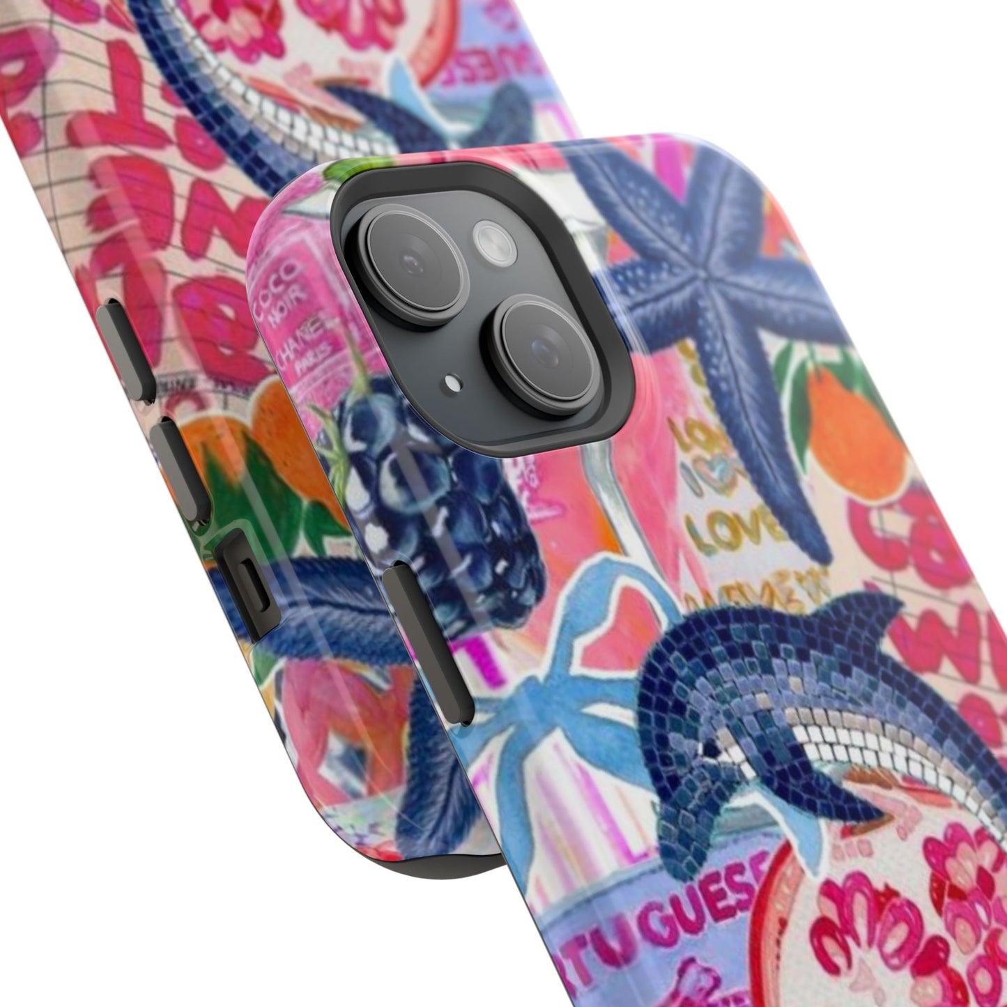 Dolphin Tropics Collage Phone Case