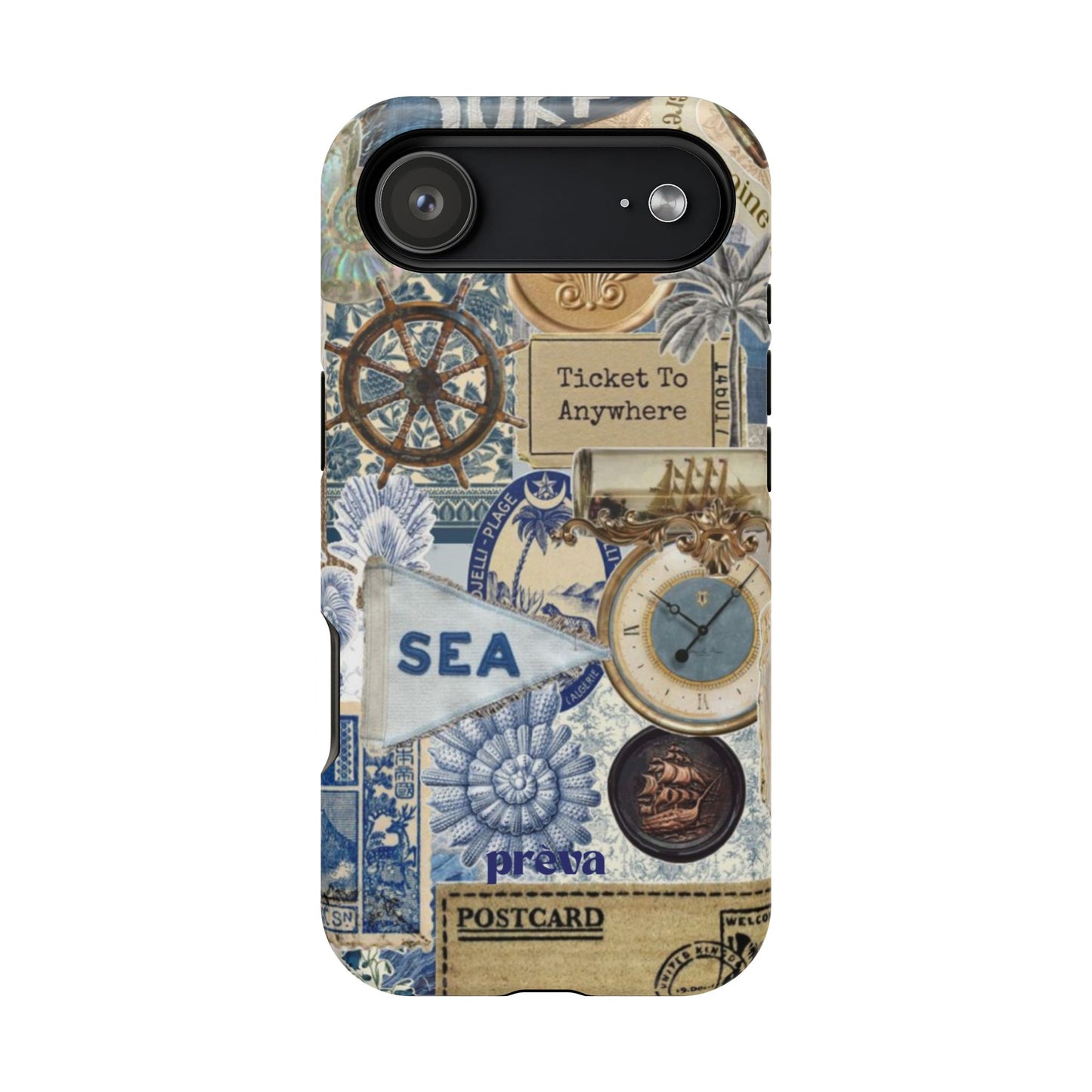 Neutral Travel Collage Phone Case