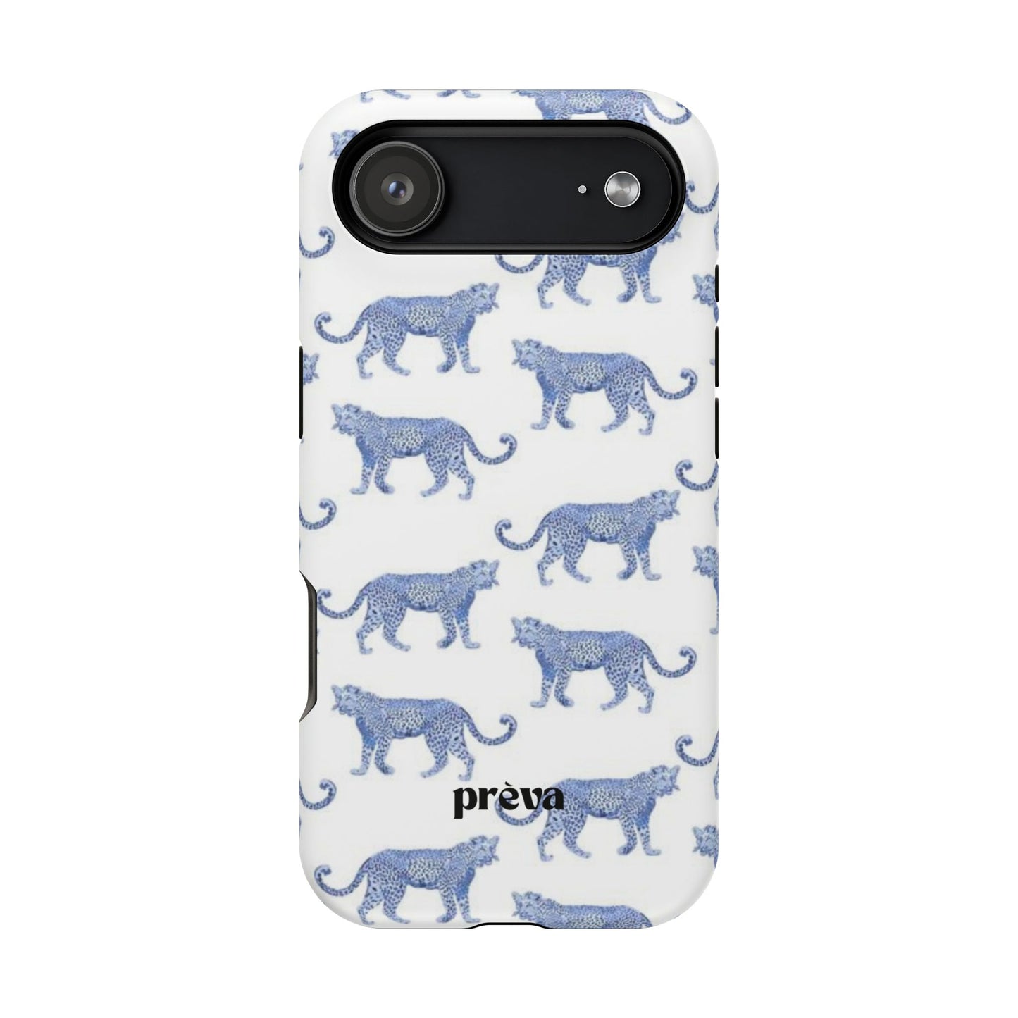 Blue Leopard Pattern Phone Case