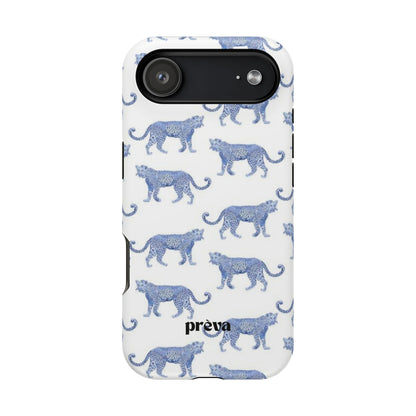 Blue Leopard Pattern Phone Case