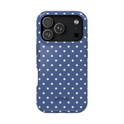 Navy Polka Dot Phone Case