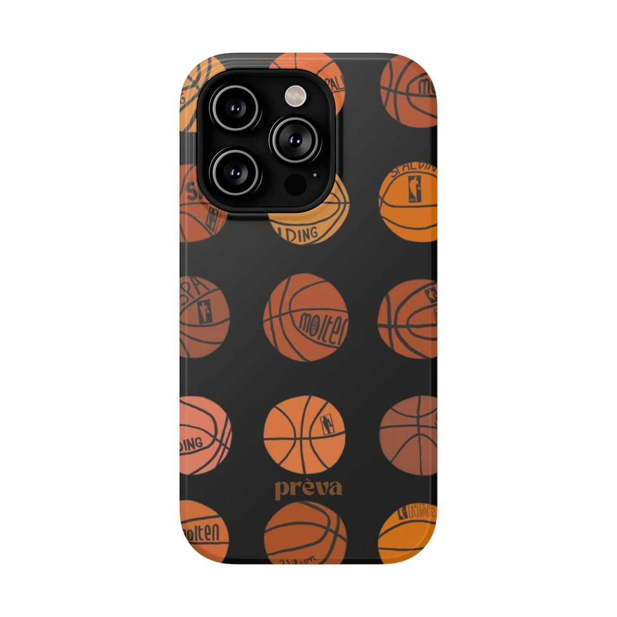 Black Basketball Phone Case