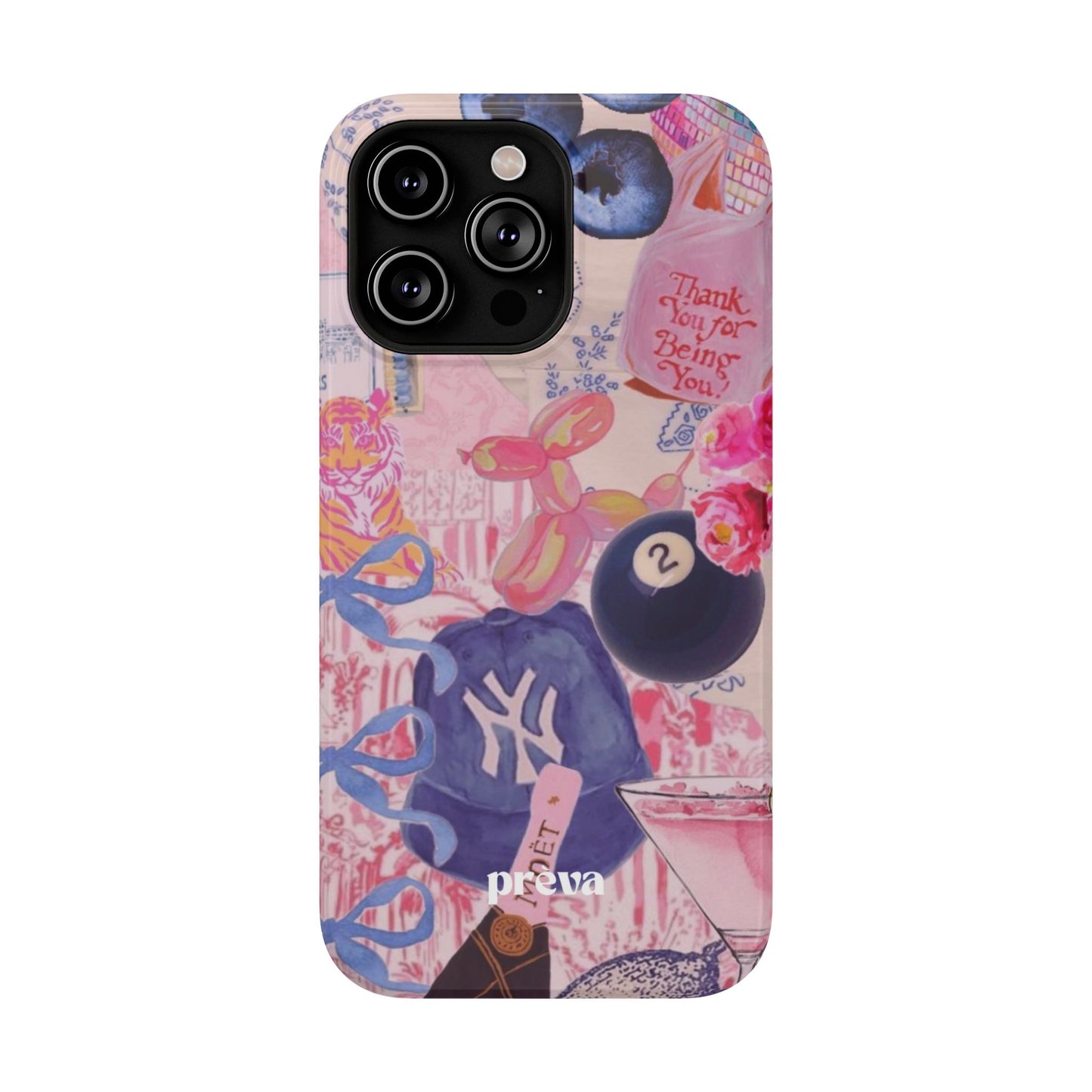 Retro 8 Ball Collage Phone Case