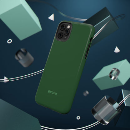 Impact-Resistant Phone Case — Forest Green Slim Armor