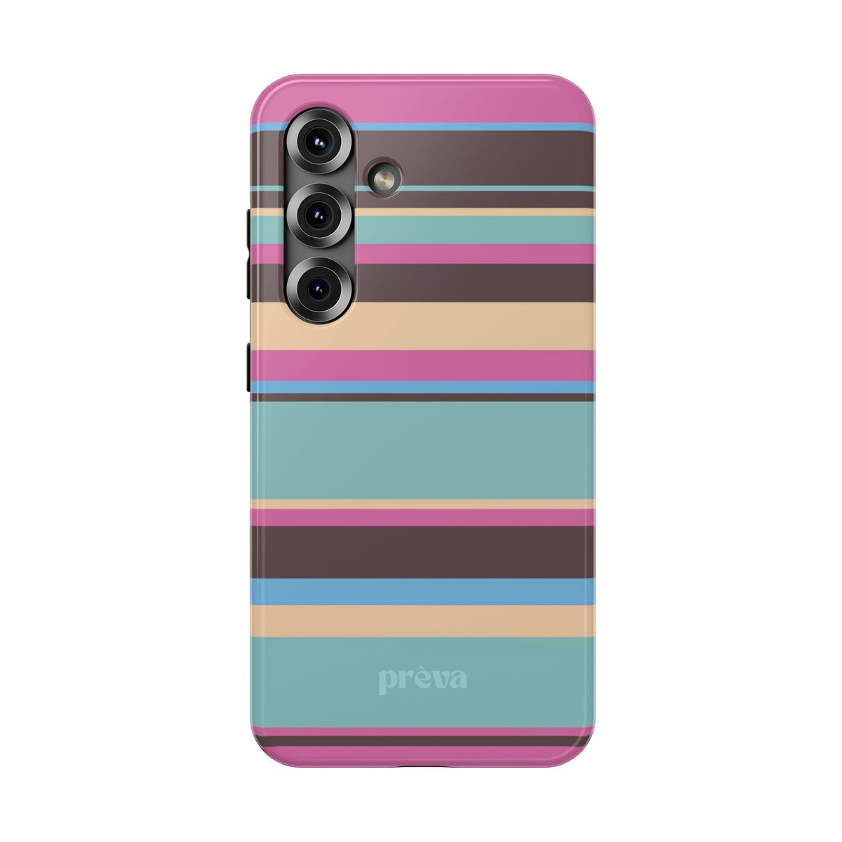 Cocoa Palm Stripes Phone Case