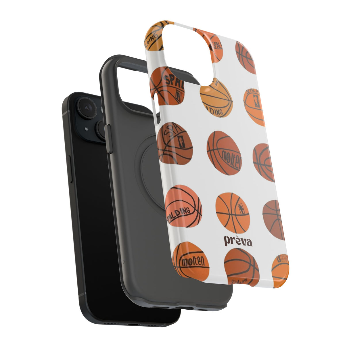 White Basketball Phone Case