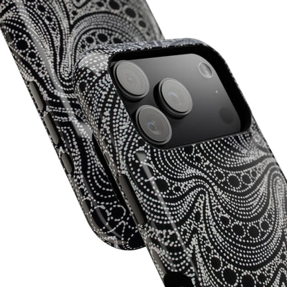 Abstract Midnight Lace Phone Case