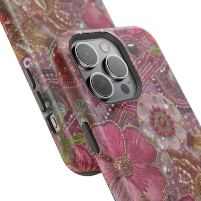 Floral Embroidery Phone Case