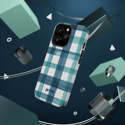 Teal Plaid Phone Case