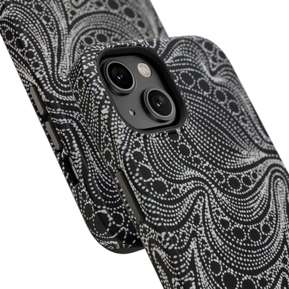 Abstract Midnight Lace Phone Case