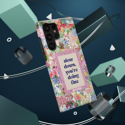 Slow Down Flowers x notsoken Phone Case