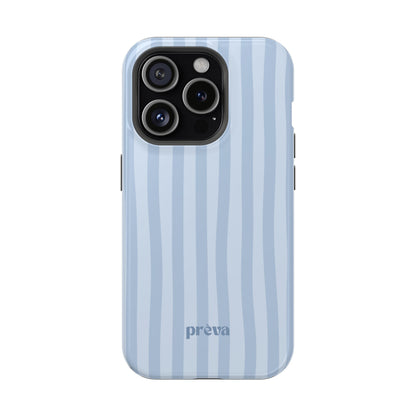 Pastel Blue Stripes Phone Case