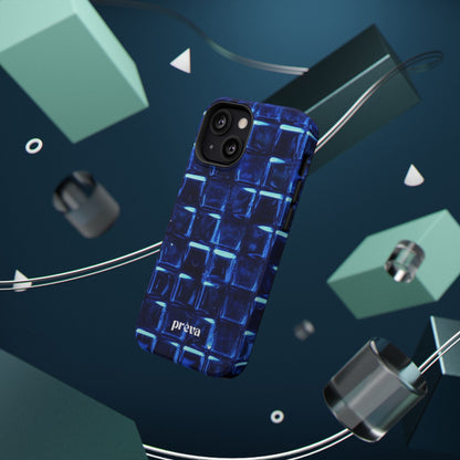 Blue Glass Tile Impact-Resistant Phone Case