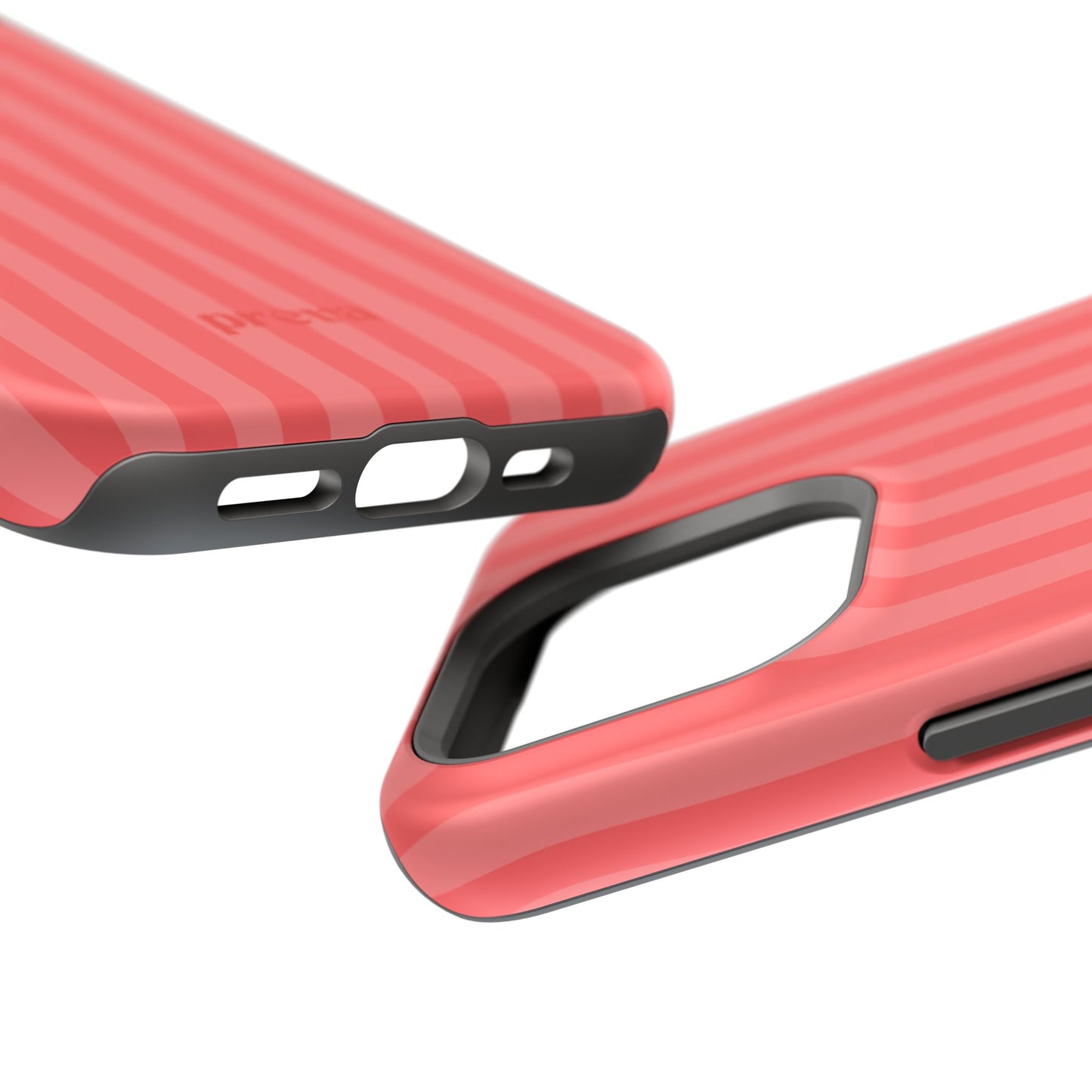 Coral Stipes Phone Case