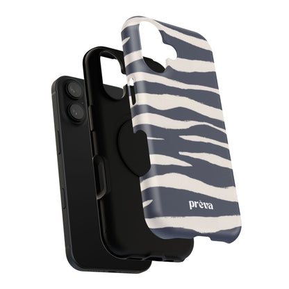 Navy & Cream Zebra Phone Case