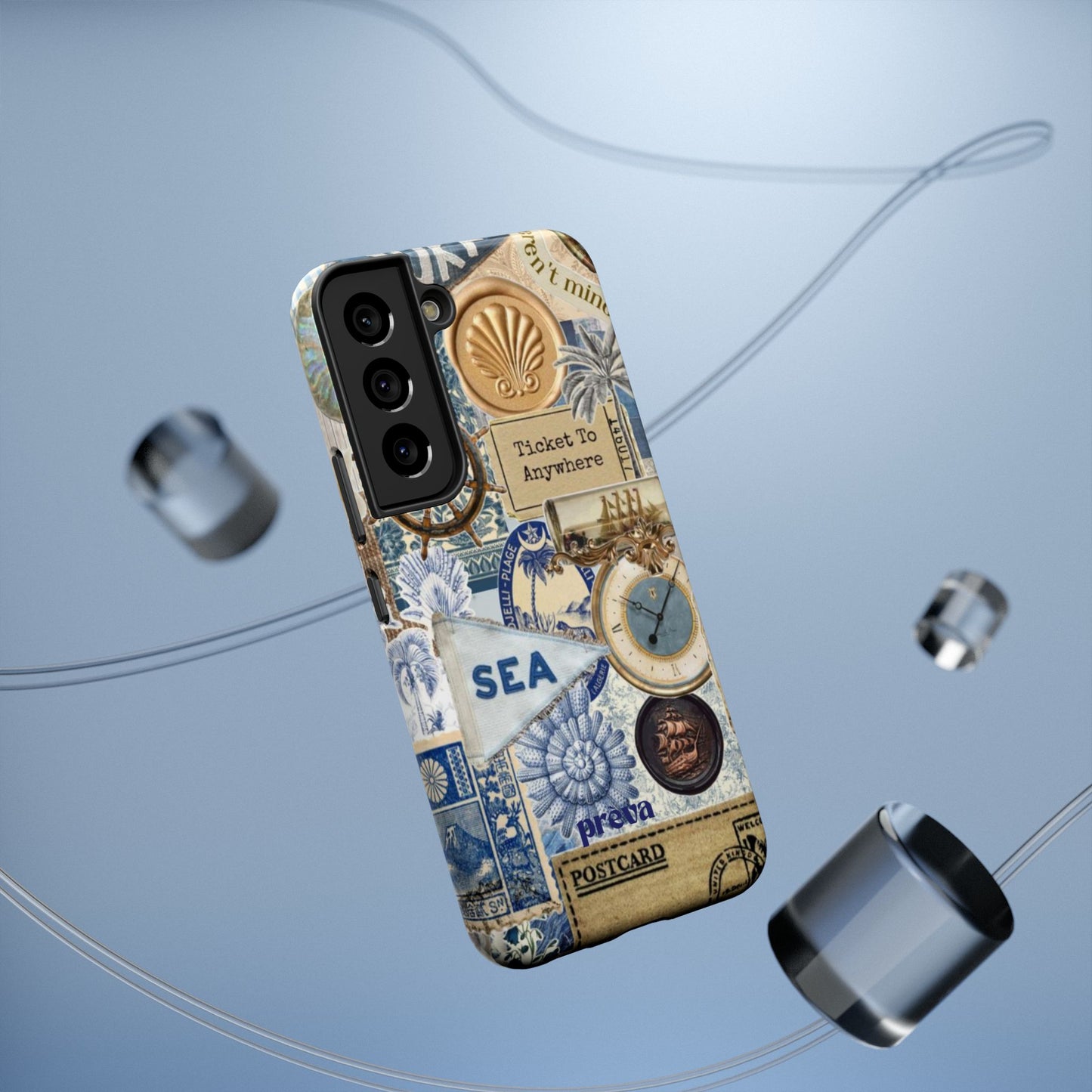 Neutral Travel Collage Phone Case