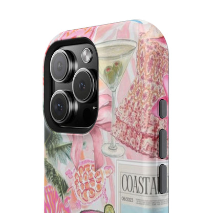 Pink Cocktail Collage Phone Case