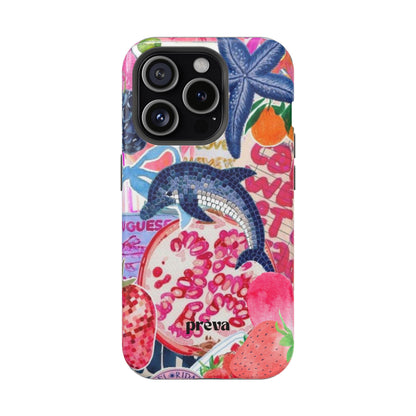 Dolphin Tropics Collage Phone Case