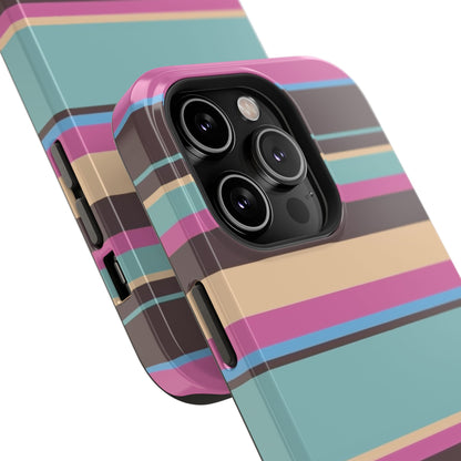 Cocoa Palm Stripes Phone Case