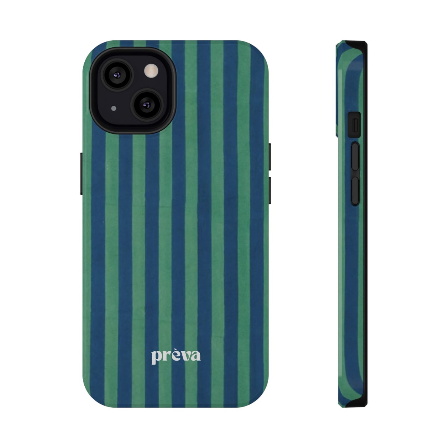 Green & Blue Stripes Phone Case