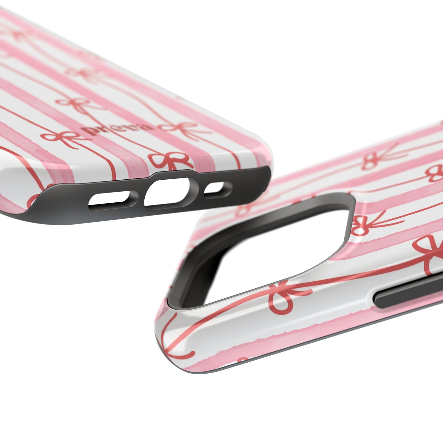 Pink Bow Chain Phone Case