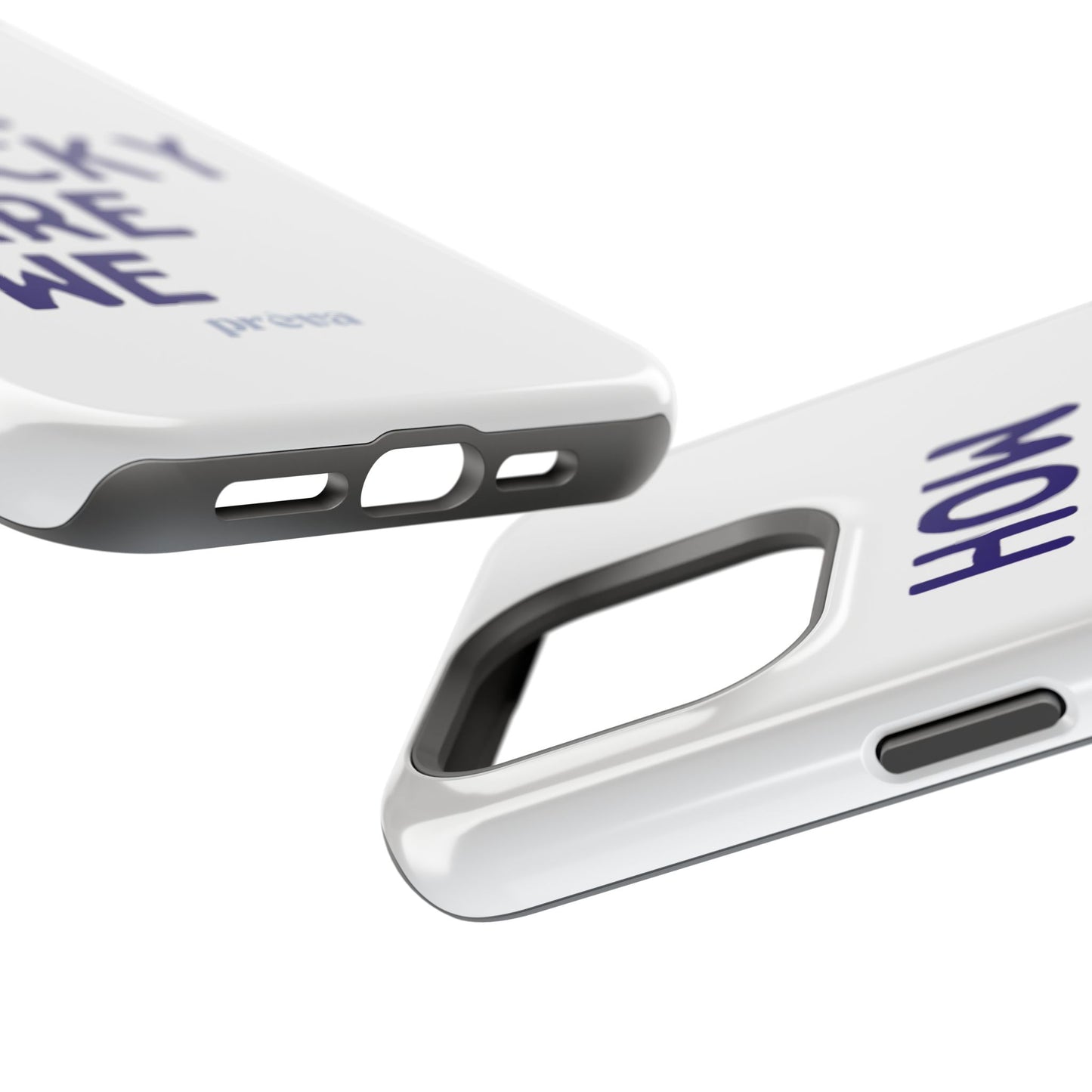 How Lucky Are We White Phone Case