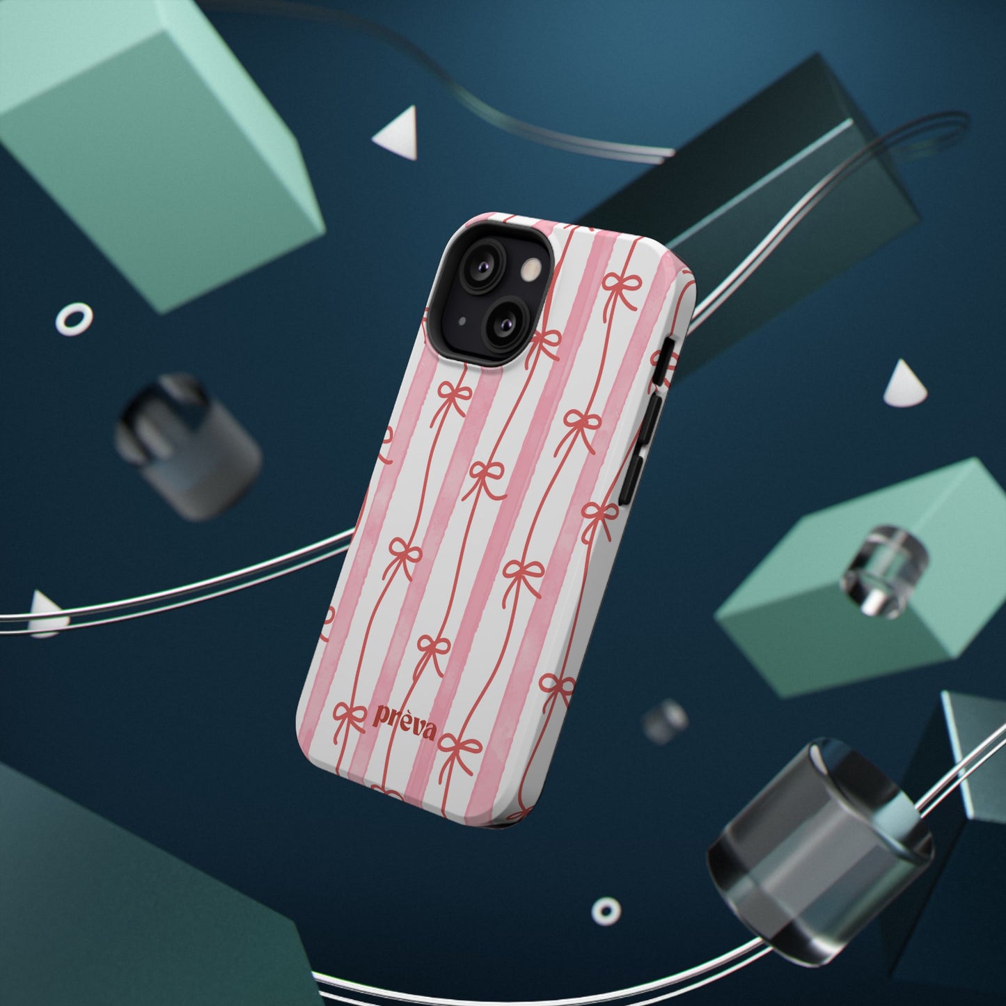 Pink Bow Chain Phone Case