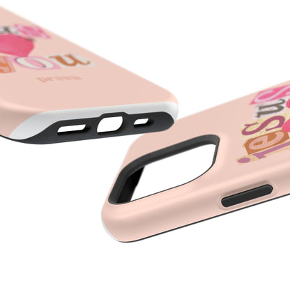 Pink Jesus Loves You Phone Case
