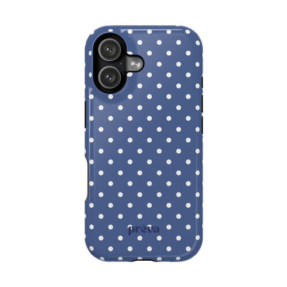 Navy Polka Dot Phone Case