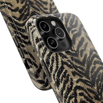 Phone Case — Impact‑Resistant Tiger Print Rug Texture