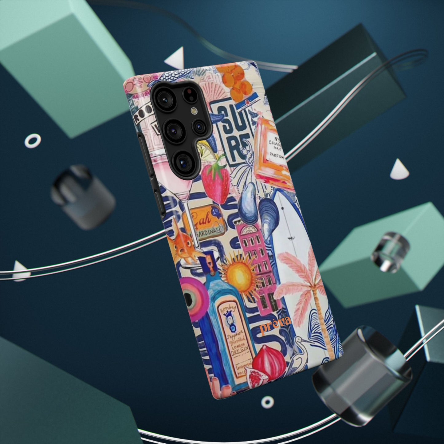 Tropical Beach Collage Phone Case