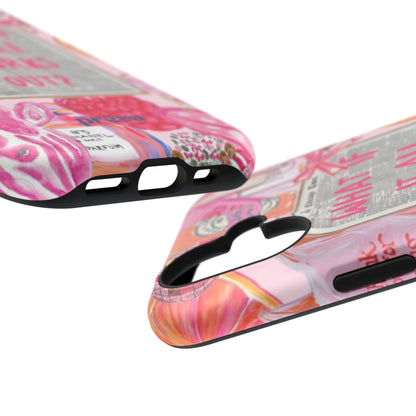 Pink "What If It All Works Out?" Collage Phone Case