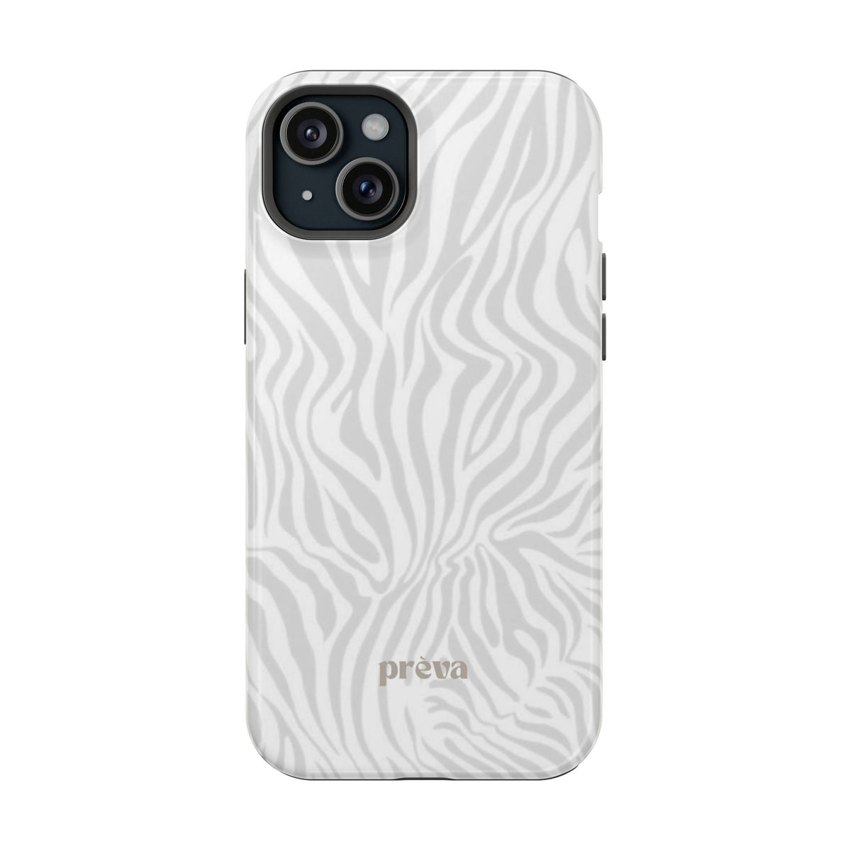 Zebra White Wave Phone Case
