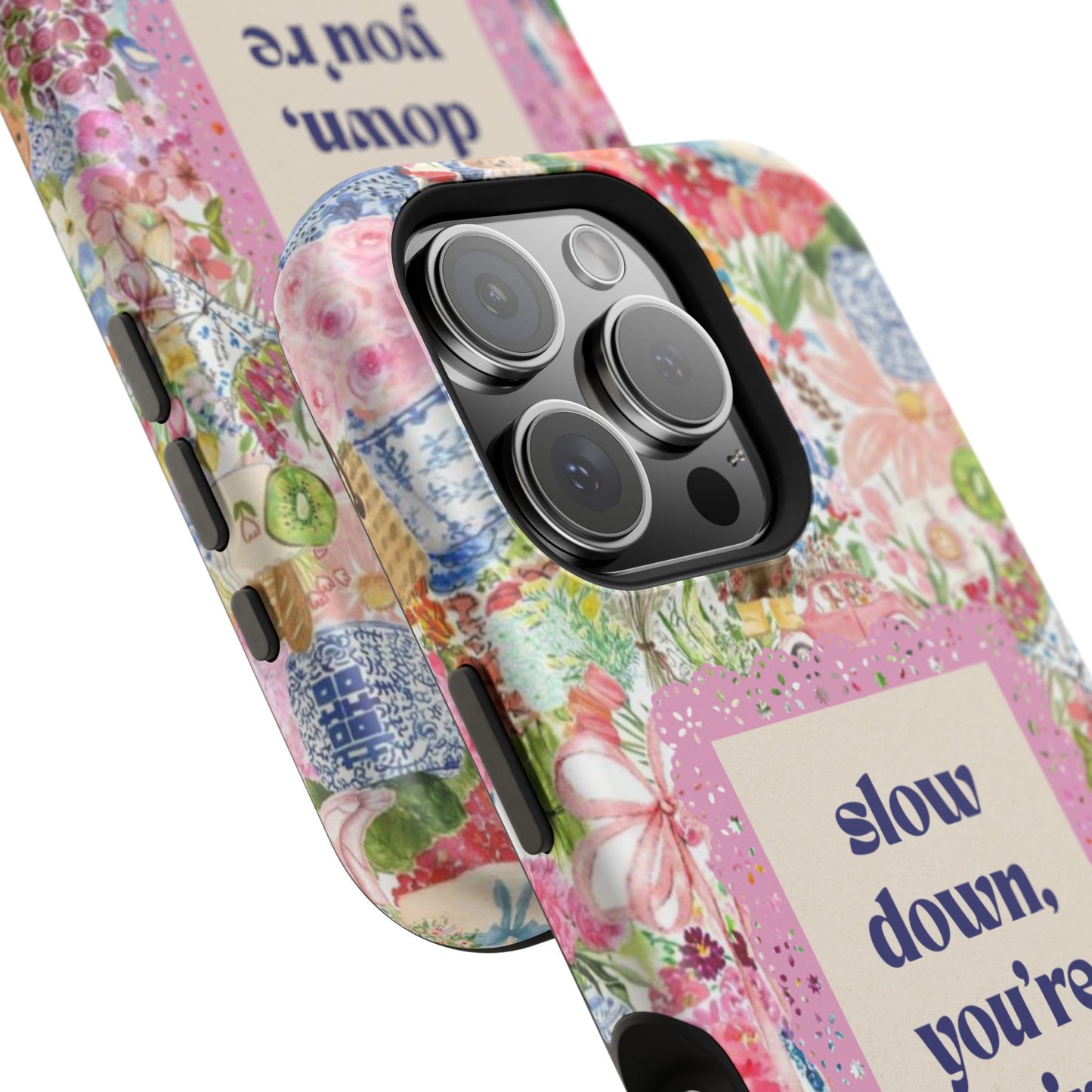 Slow Down Flowers x notsoken Phone Case