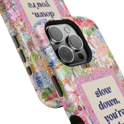 Slow Down Flowers x notsoken Phone Case