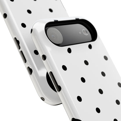 B&W polka dots Phone Case