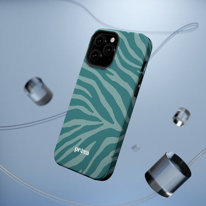 Teal Zebra Phone Case