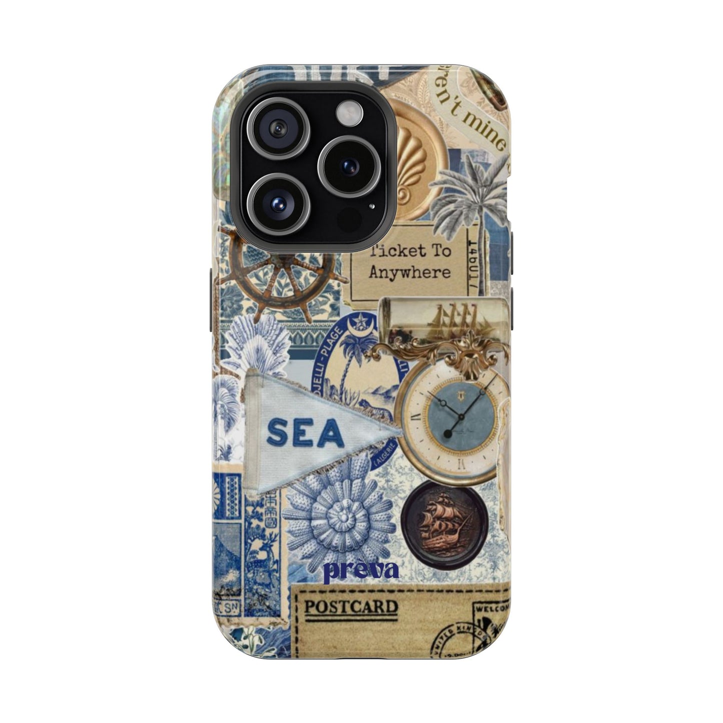 Neutral Travel Collage Phone Case