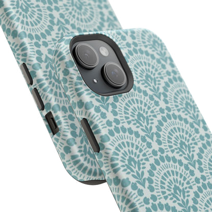 Aqua Lace Pattern Phone Case
