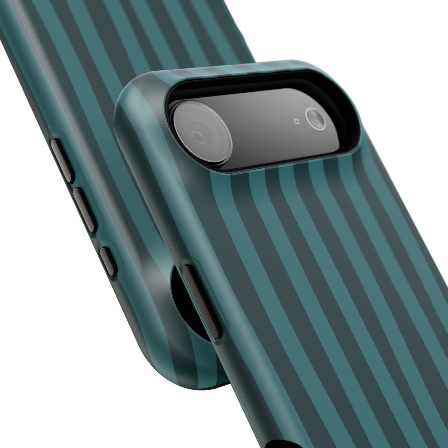 Dark Stripes Turquoise Phone Case