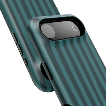 Dark Stripes Turquoise Phone Case