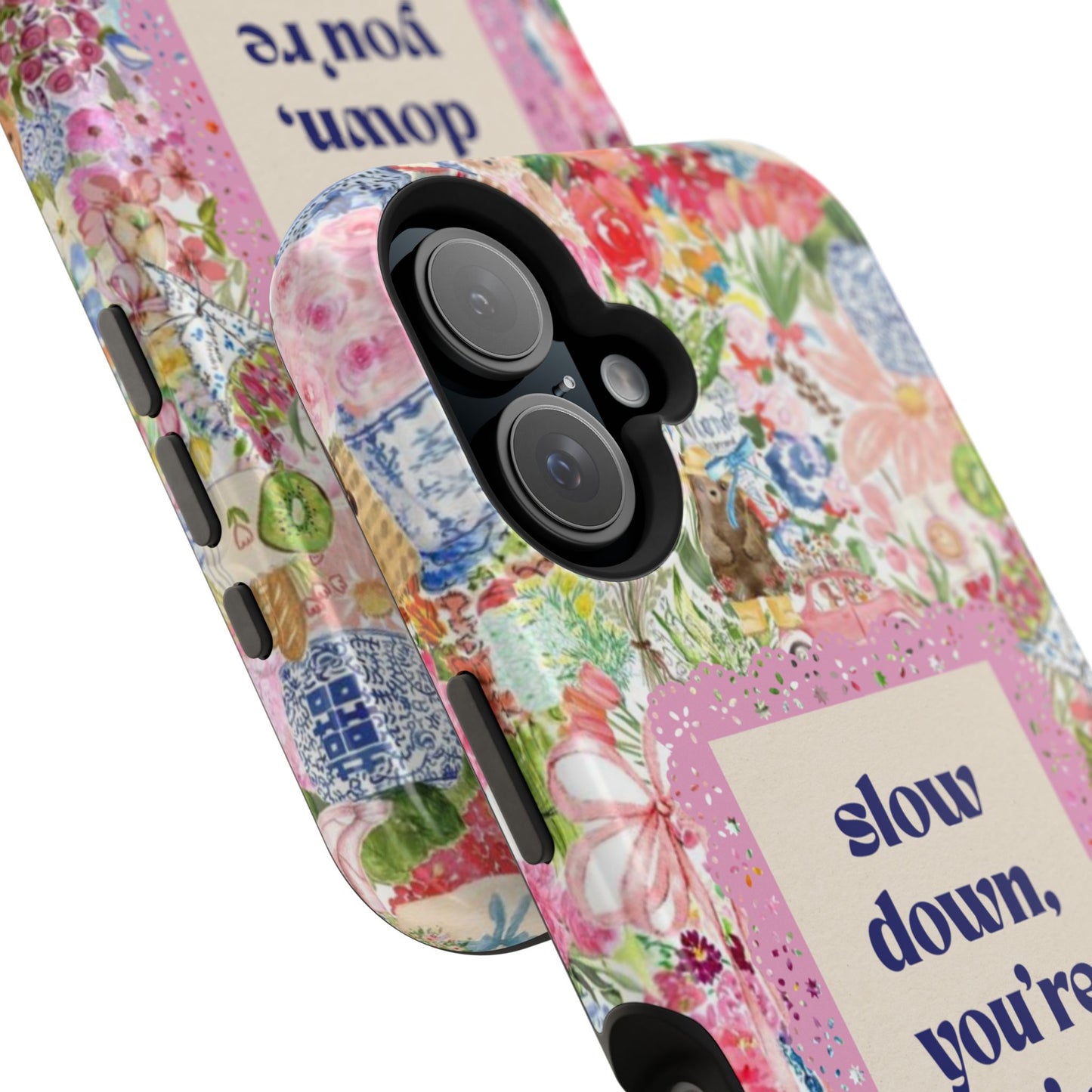 Slow Down Flowers x notsoken Phone Case